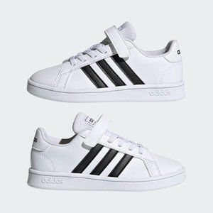 BNWT Kids Adidas Grand Court C Size 12 Boys Girls Velcro Sneakers